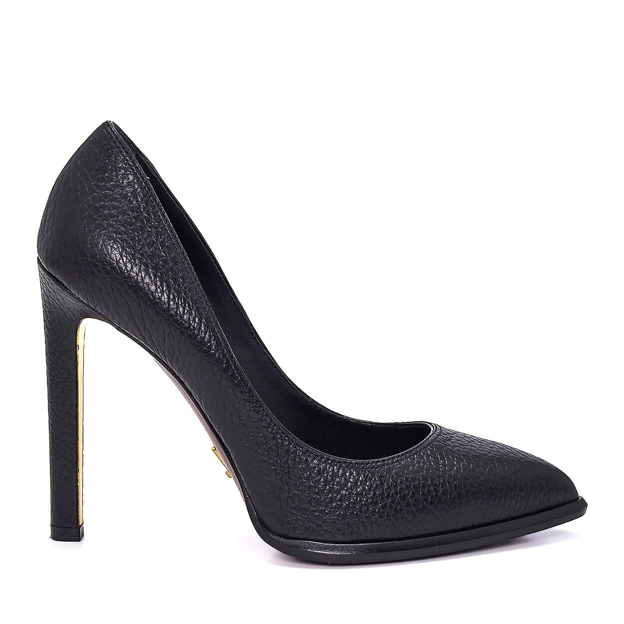 LOUIS VUITTON - Black Grained Leather Ultimate Pumps